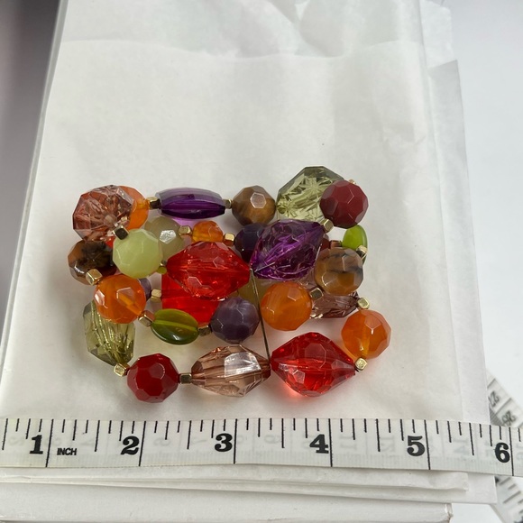 Vintage 3 strand Stretchy Bracelet - Picture 4 of 7